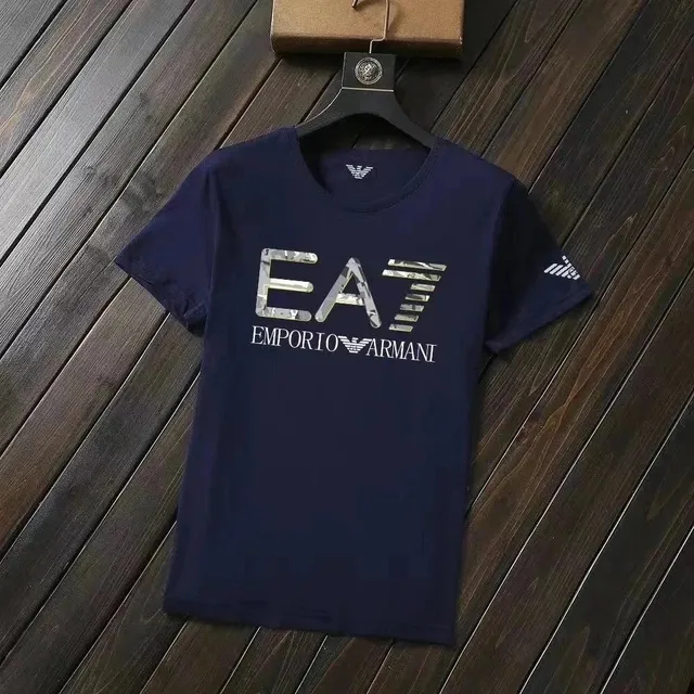 Emporio Armani EA7 Logo Tee Metallic Logo