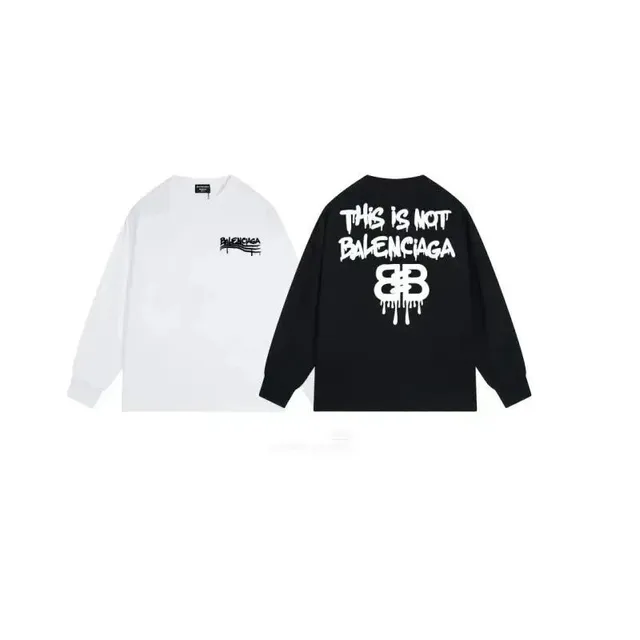 Long-Sleeve Tee This Is Not Balenciaga