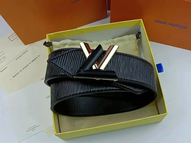 Louis Vuitton LV Initiales Belt Epi Leather with Gold-Tone Buckle