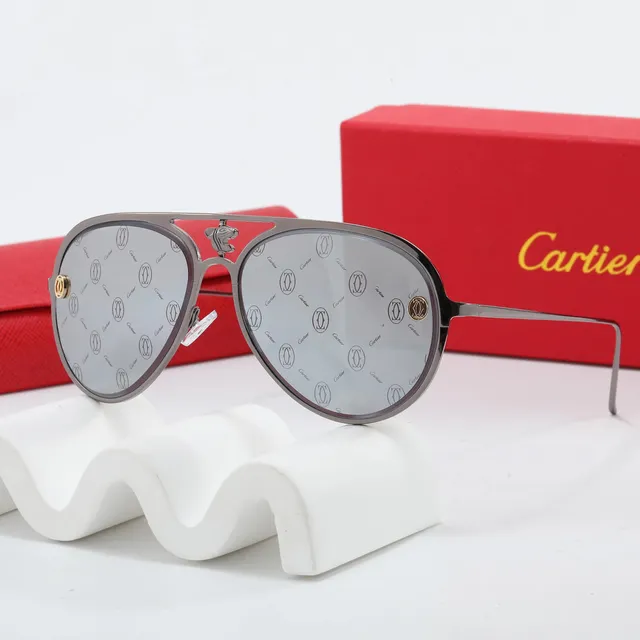 Aviator Sunglasses C de Cartier Logo Lens