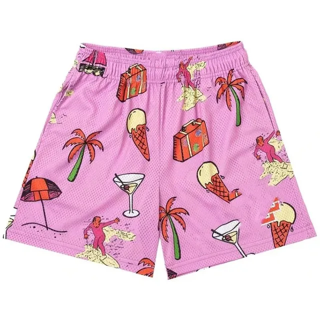 Eric Emanuel Mesh Shorts Vacation Print