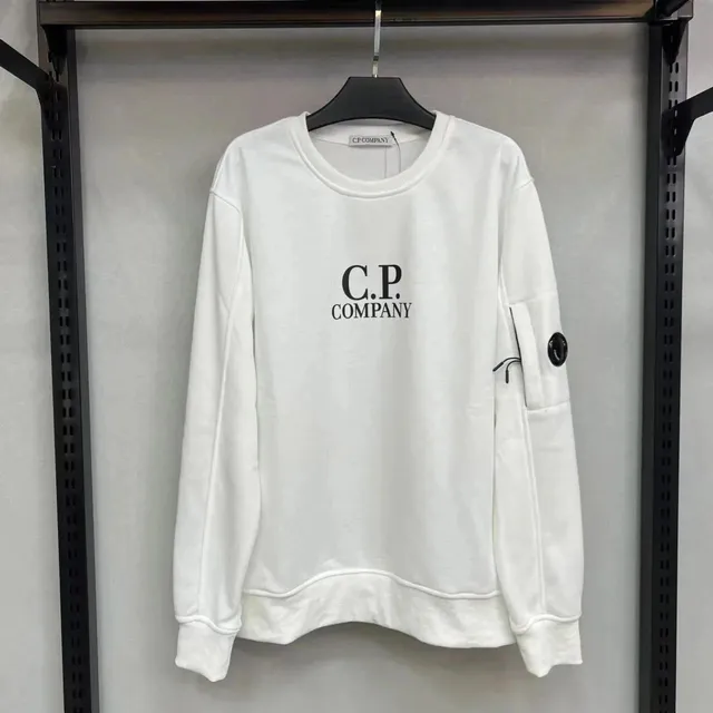 C.P. Company Crewneck Sweatshirt Logo Print with Goggle Pocket