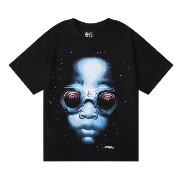 Hellstar Graphic Tee Alien Face Print
