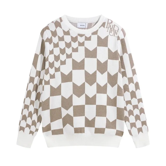 Rhude Knit Sweater Houndstooth Check