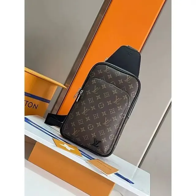 Louis Vuitton Monogram Canvas Sling Bag Classic Brown