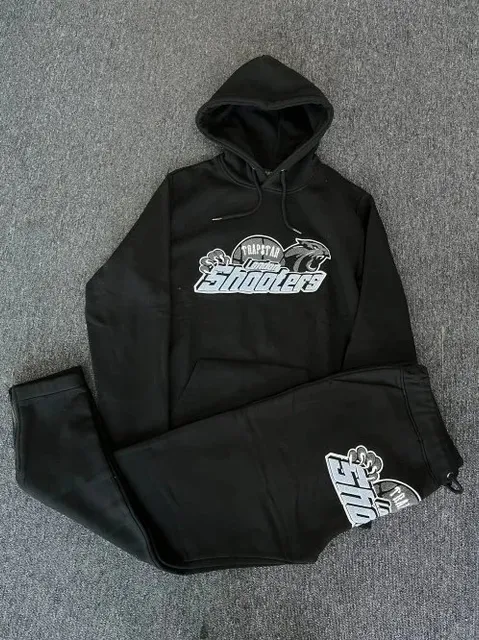 Corteiz Hoodie and Joggers Set Trapstar Shooters Graphic