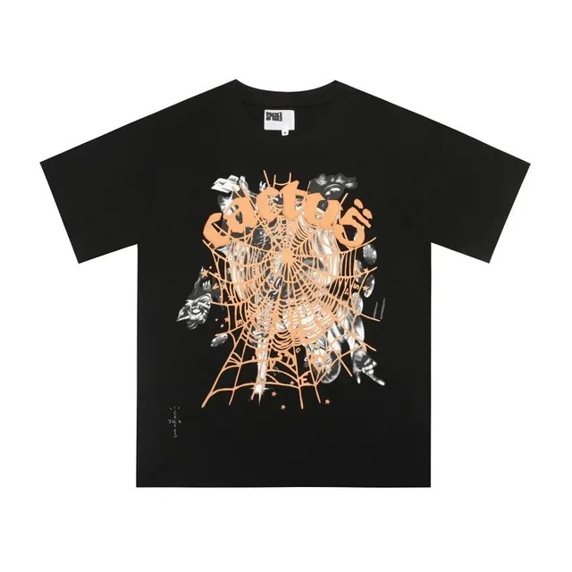 Travis Scott Graphic Tee Cactus Spider Web