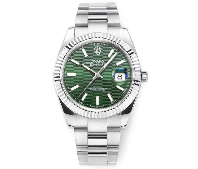 Rolex Oyster Perpetual Datejust Green Honeycomb Dial