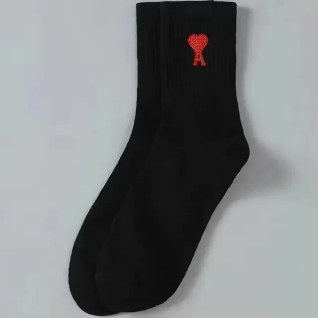 Amiri Crew Socks Heart Logo