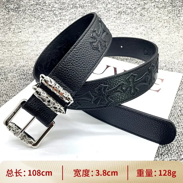 Chrome Hearts Cross Belt Embossed Cross