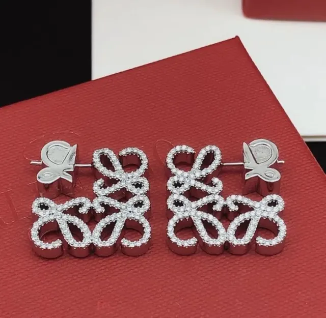 Loewe Puzzle Earrings Crystal-Embellished
