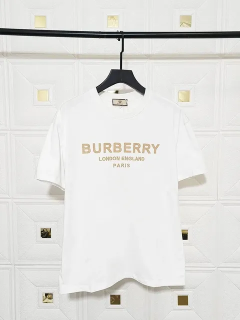Burberry Logo T-Shirt Gold Lettering
