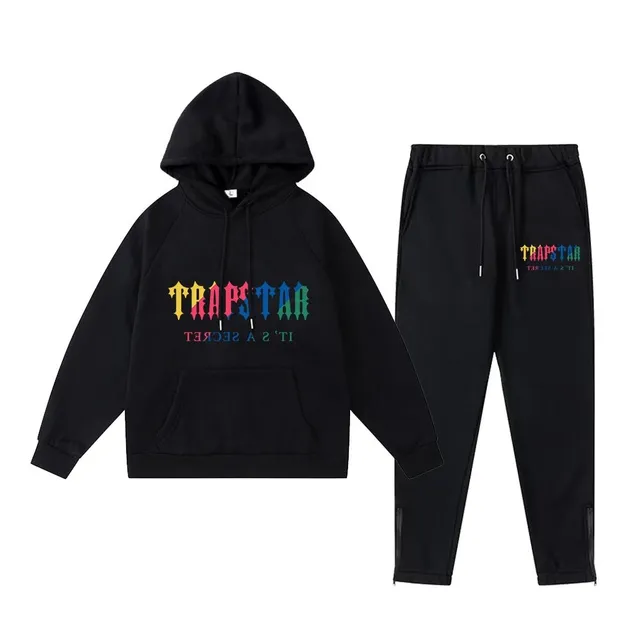 Trapstar Hoodie and Joggers Set Rainbow Logo