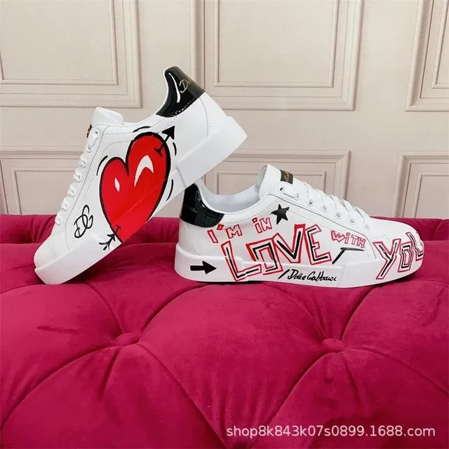 Dolce & Gabbana Sneaker I'm in Love with You Heart Print