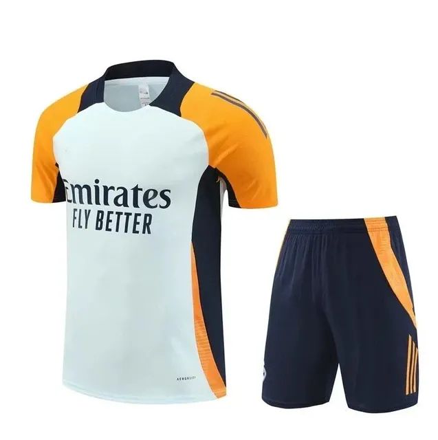 Adidas × Real Madrid Training Jersey and Shorts Set Emirates Fly Better