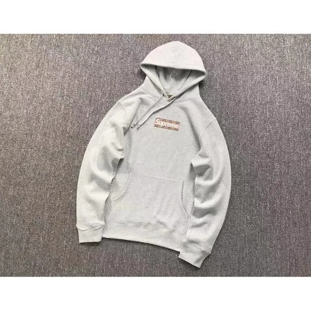 Supreme Box Logo Hooded Sweatshirt Plaid Box Logo