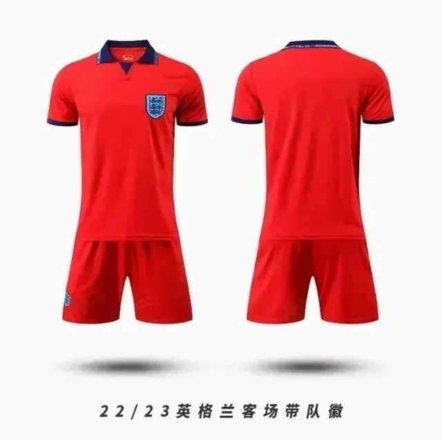 England National Team × Adidas 2022/23 England Away Kit with Team Crest