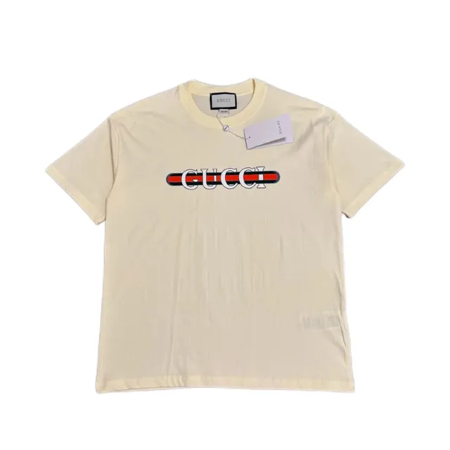 Gucci Logo T-Shirt Web Stripe