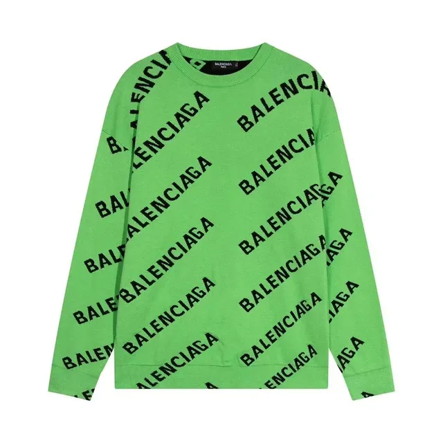 Balenciaga Logo Sweater All-Over Logo