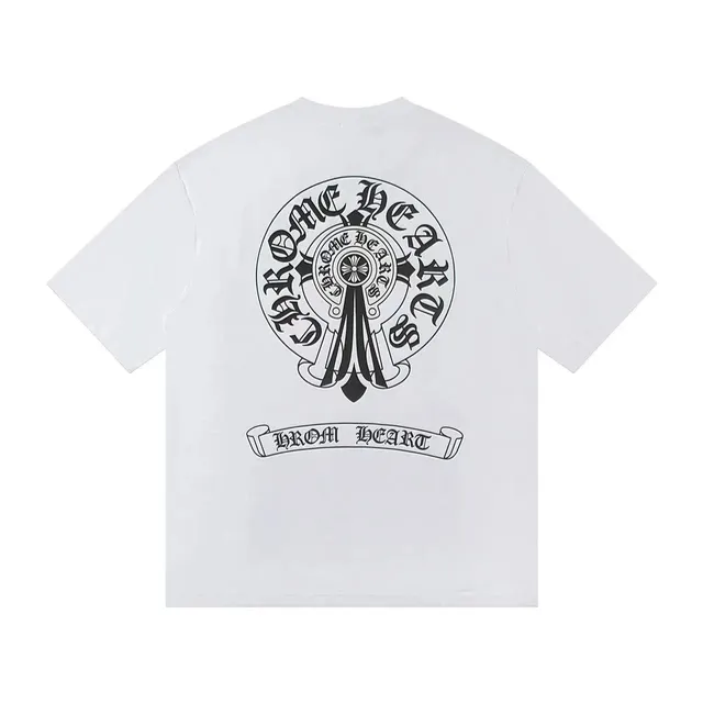 Chrome Hearts Graphic Tee Cross Logo Print