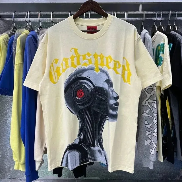 Graphic Tee Godspeed Robot Print