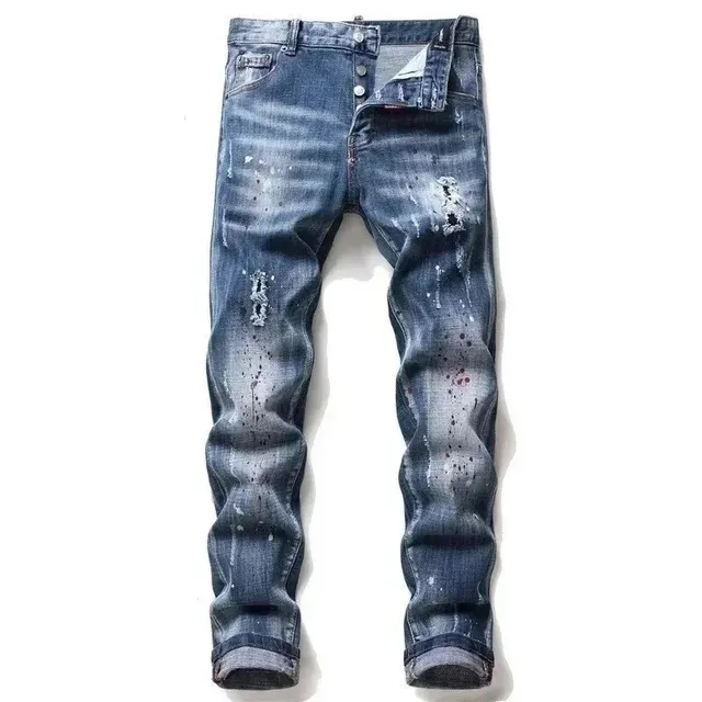 Diesel Distressed Jeans Paint-Splatter Wash