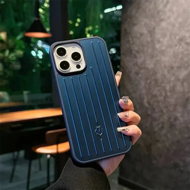 Rimowa Phone Case Grooved Aluminum Design