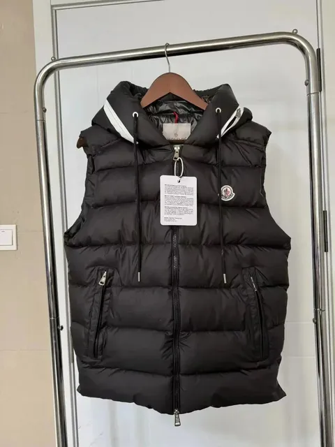 Moncler Hooded Puffer Vest Classic Logo
