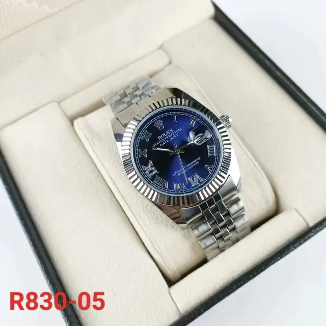Rolex Oyster Perpetual Datejust Blue Dial with Diamond Hour Markers