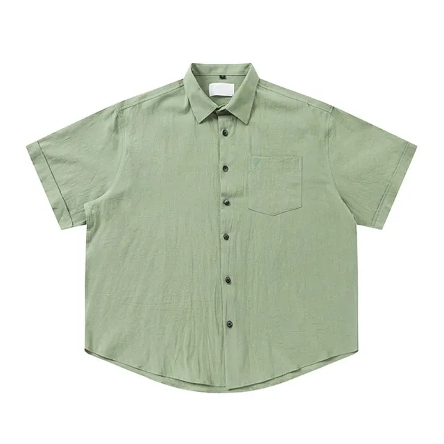 Amiri Short-Sleeve Button-Up Shirt Oversized Cut