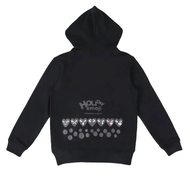 Comme des Garçons Zip-Up Hoodie Holiday Emoji