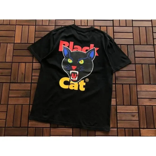 BlackEyePatch Black Cat Tee Graphic Print