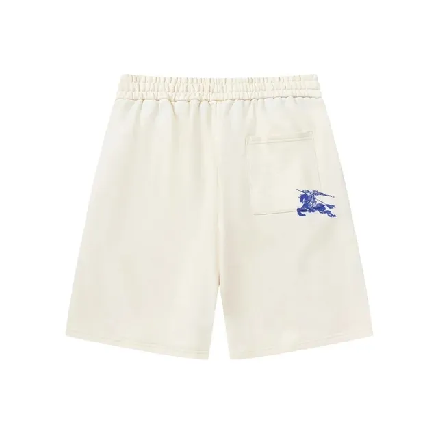 Burberry Equestrian Knight Shorts Blue Logo