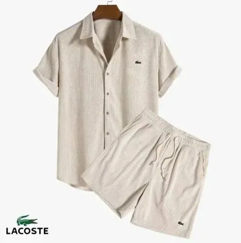 Lacoste Short-Sleeve Shirt & Shorts Set