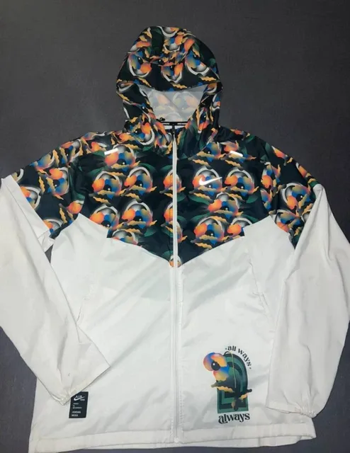 Nike × Off-White Windrunner Jacket Parrot Print