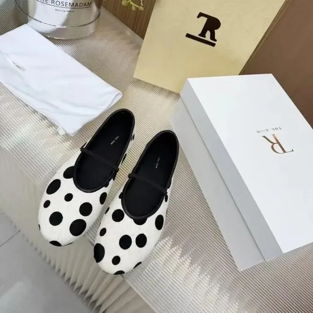 Mary Jane Loafers Polka Dot