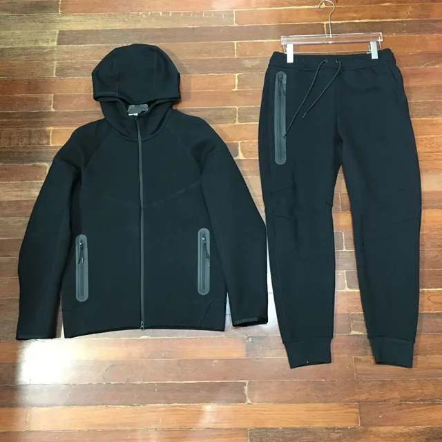 Nike Tech Fleece Hoodie and Joggers Black