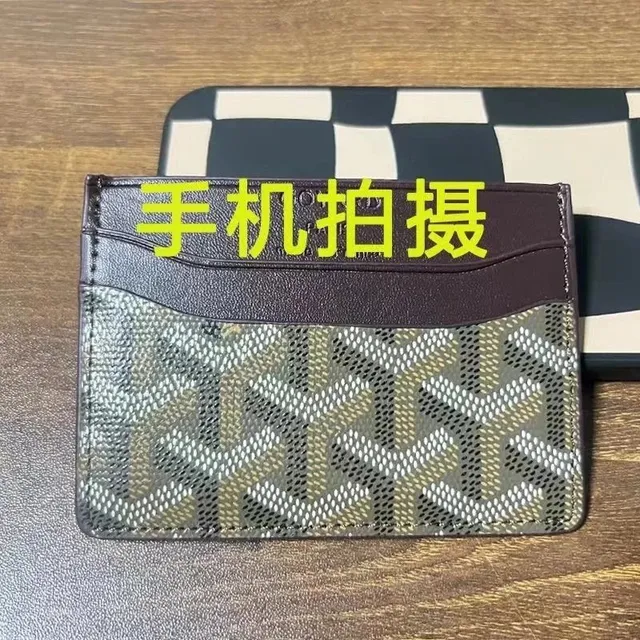 Goyard Card Holder Chevron Canvas