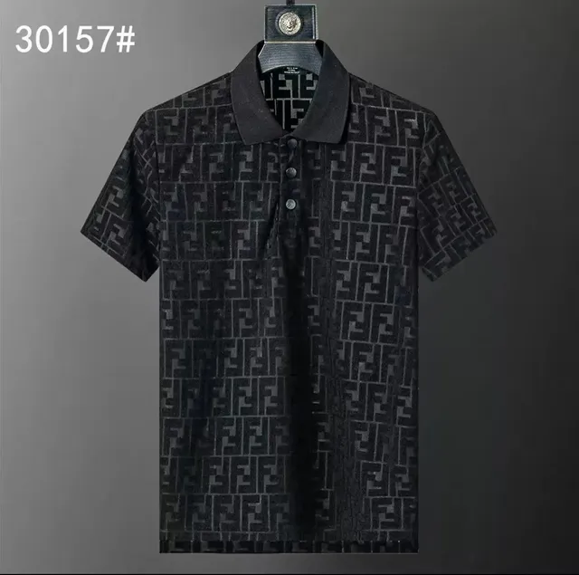 Fendi Polo Shirt FF Logo Jacquard