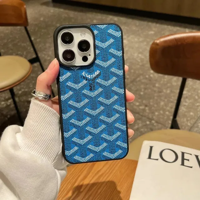 Goyard Phone Case Goyardine Chevron