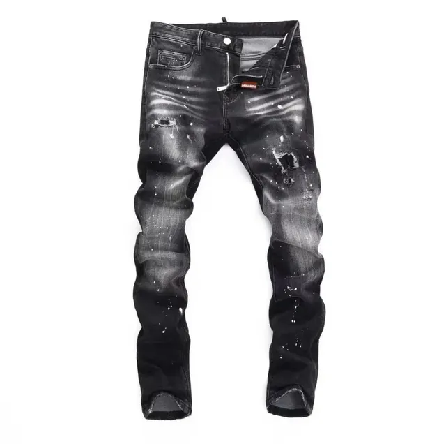 Dsquared2 Distressed Jeans Paint-Splatter Wash