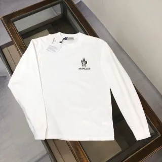 Moncler Long-Sleeve Tee Logo Embroidered