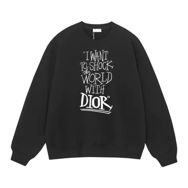 Dior Crewneck Sweatshirt "I Want to Shock the World with Dior"
