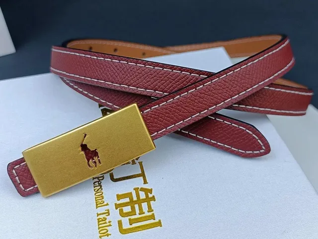 Polo Ralph Lauren Leather Belt Polo Pony Buckle