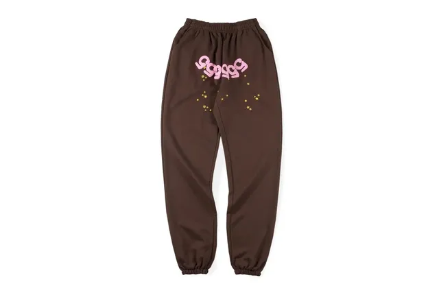 Sp5der Joggers Pink Logo with Stars