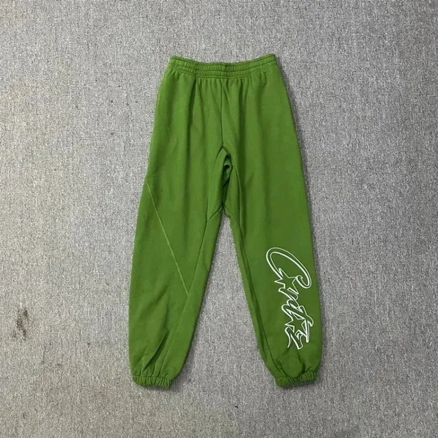 字母款裤子绿色