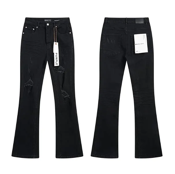 Levi's Flared Jeans Distressed Black