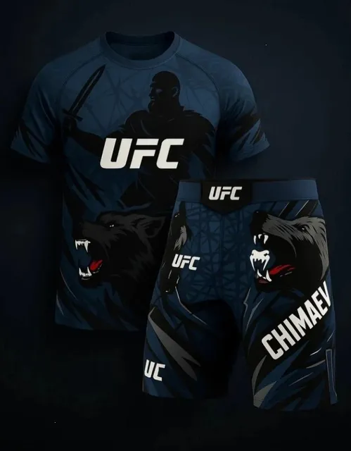 UFC Fight Kit Chimaev Wolf Graphic