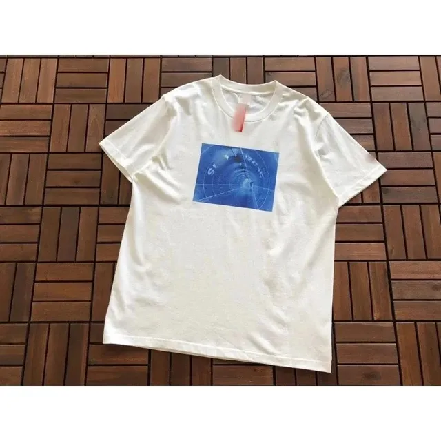 Supreme T-Shirt Blue Radar Print
