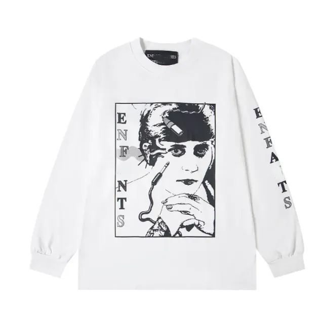 Er058 white long sleeve t